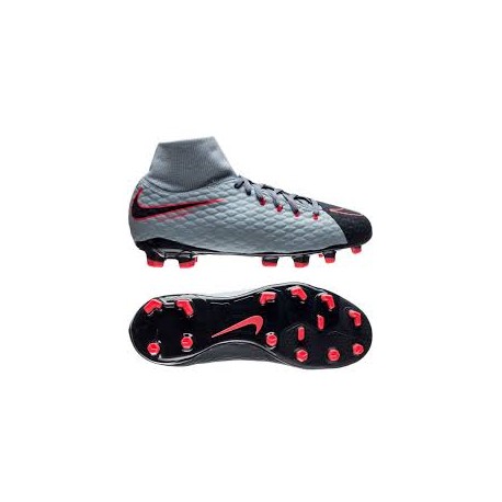 Детские футбольные бутсы Nike JR Hypervenom Phelon III DF FG 917772-400